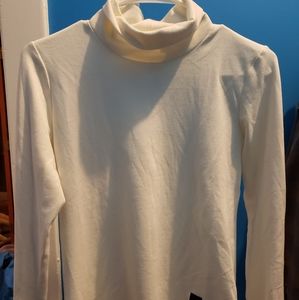 Topo designs white turtleneck small